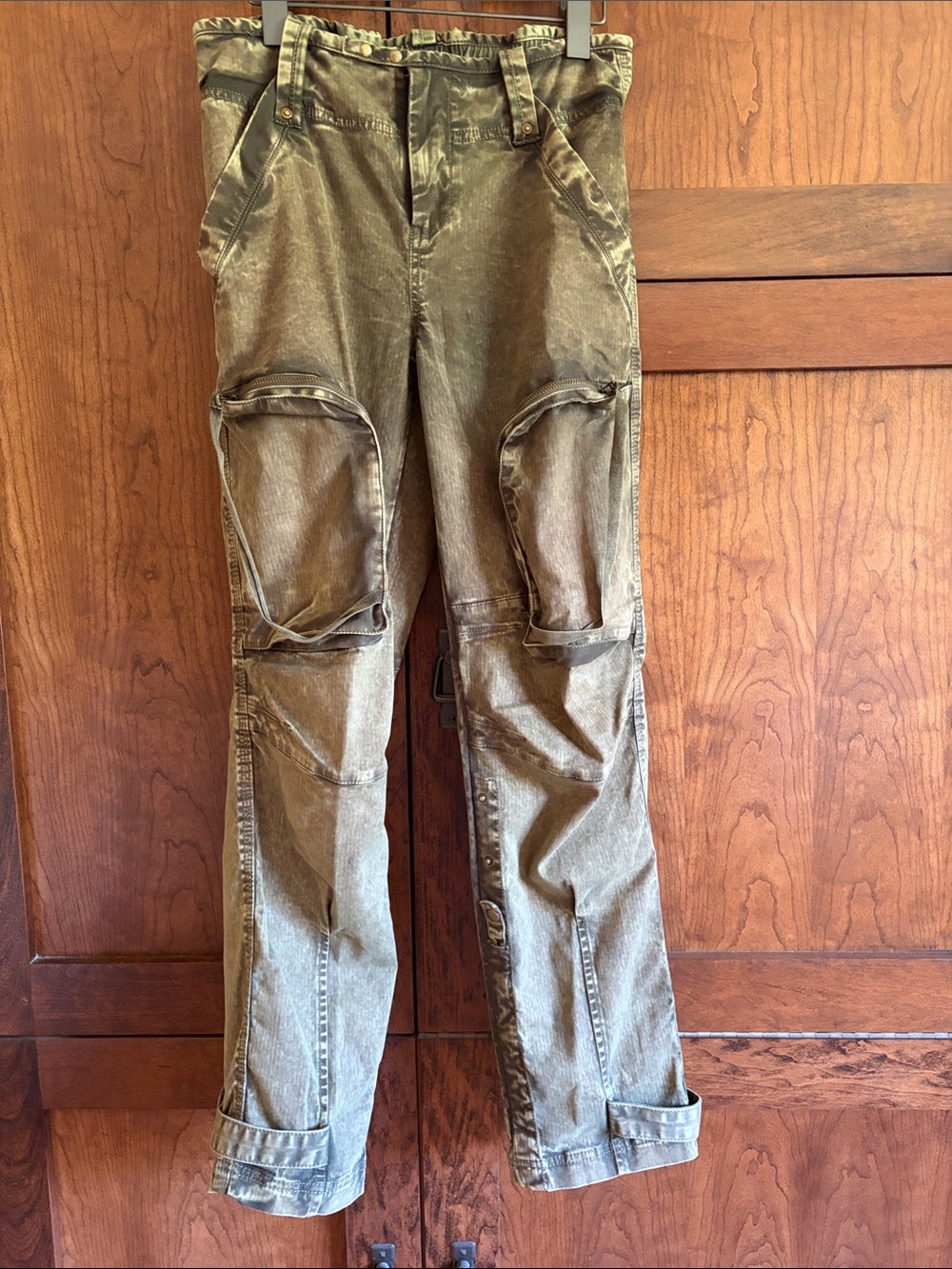 We The Free Relaxed Cargo Jeans in Olive